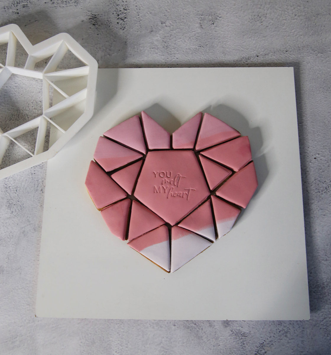 Giant Heart Geometric - Cookie Cutter