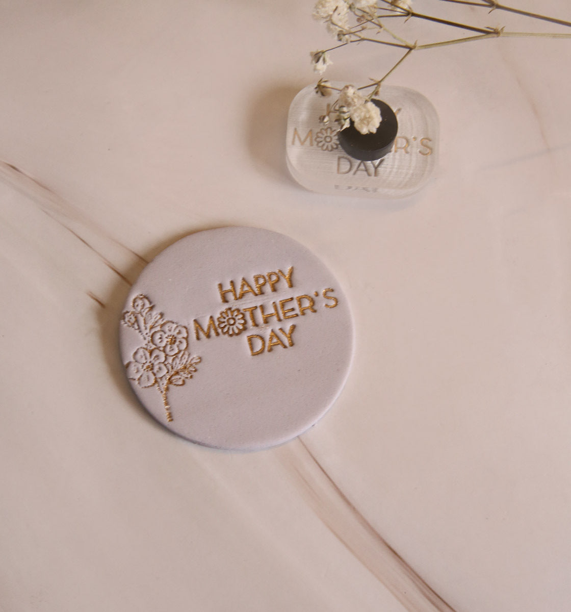 Happy Mother's Day Daisy - Mini impression stamp