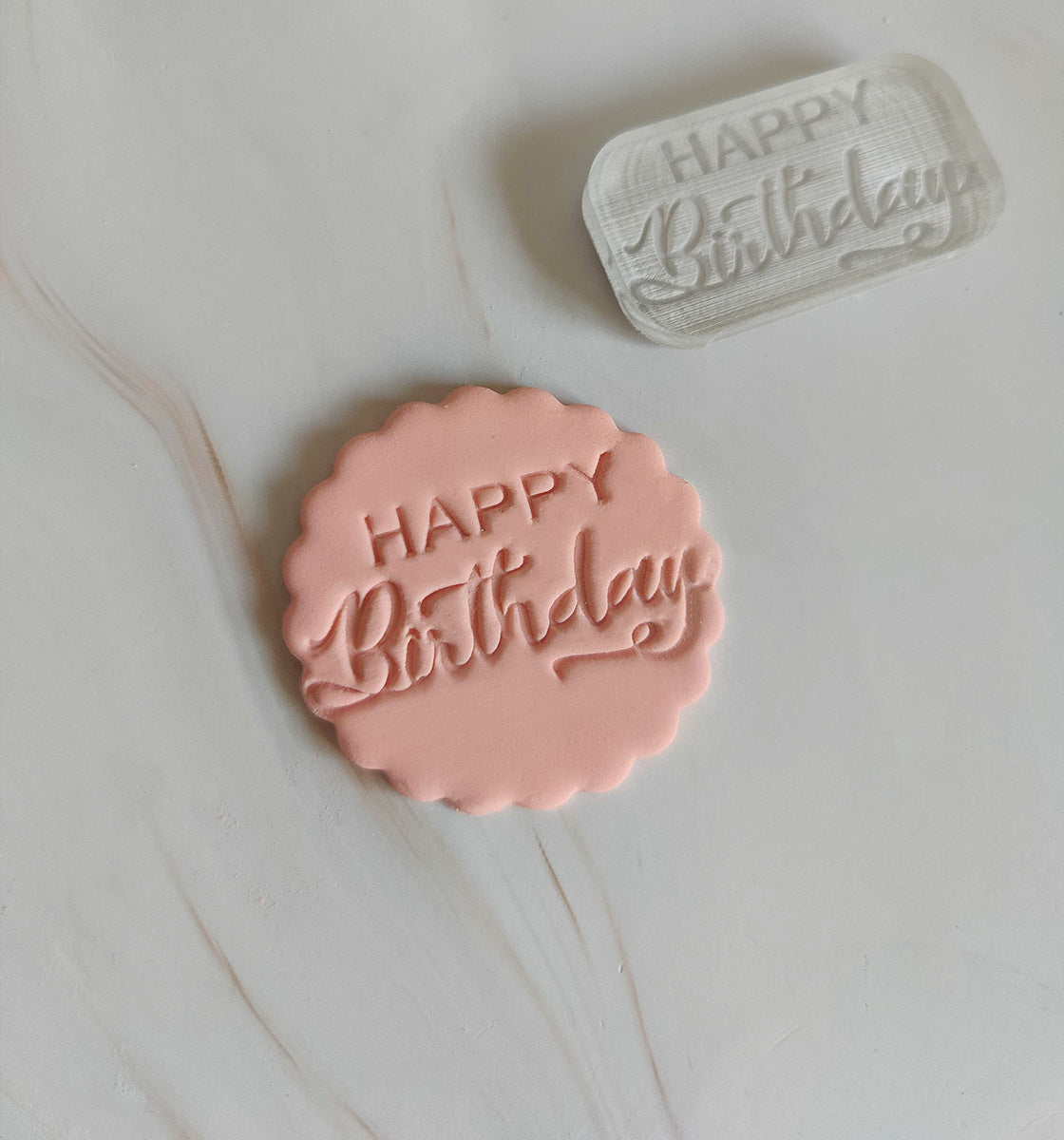 Happy Birthday Impression Stamp Regular