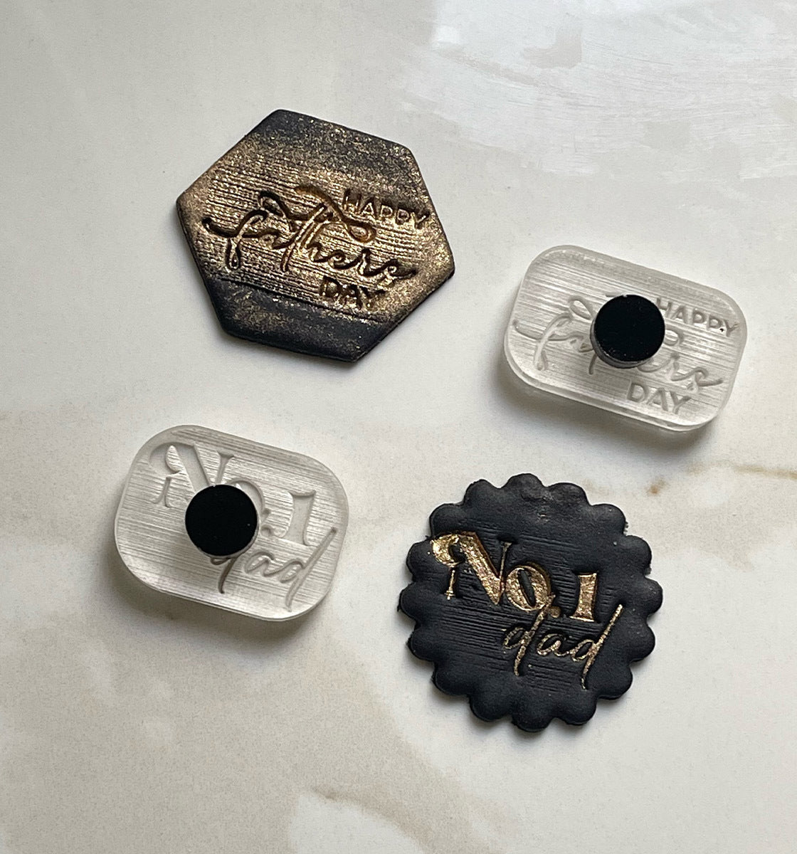 Father's Day Mini Impression Stamps - Set of 2