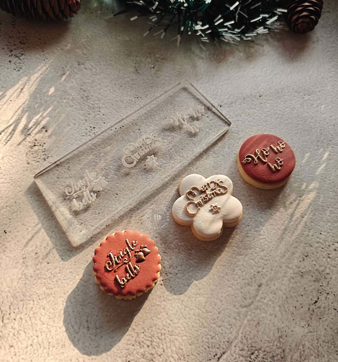 Christmas Fondant Embossers | Mini Holiday Baking Tools