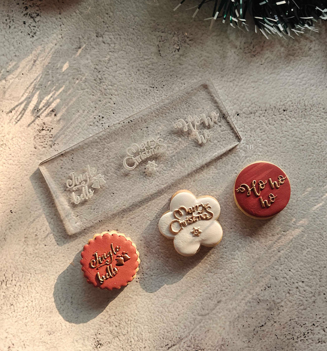 Christmas Fondant Embossers | Mini Holiday Baking Tools