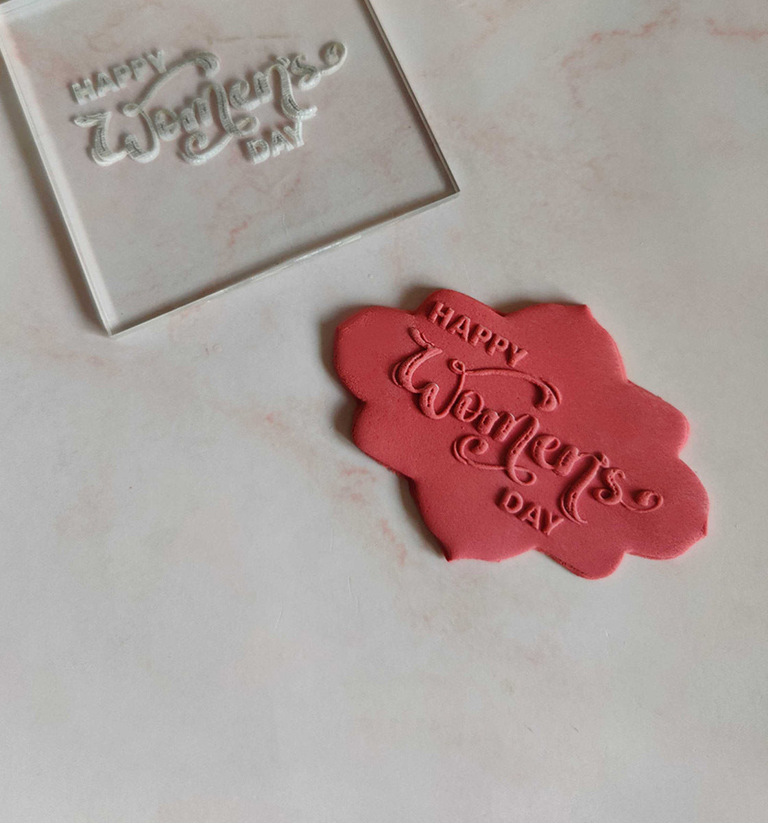 Happy Women's Day - Cake Embosser Stamp