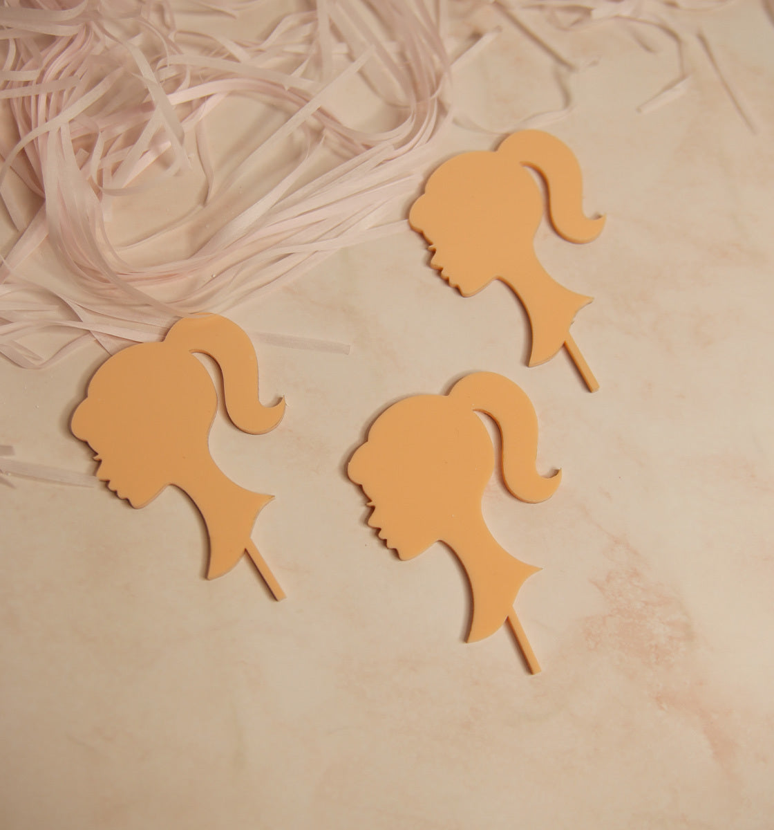 Barbie cupcake toppers - set of 3