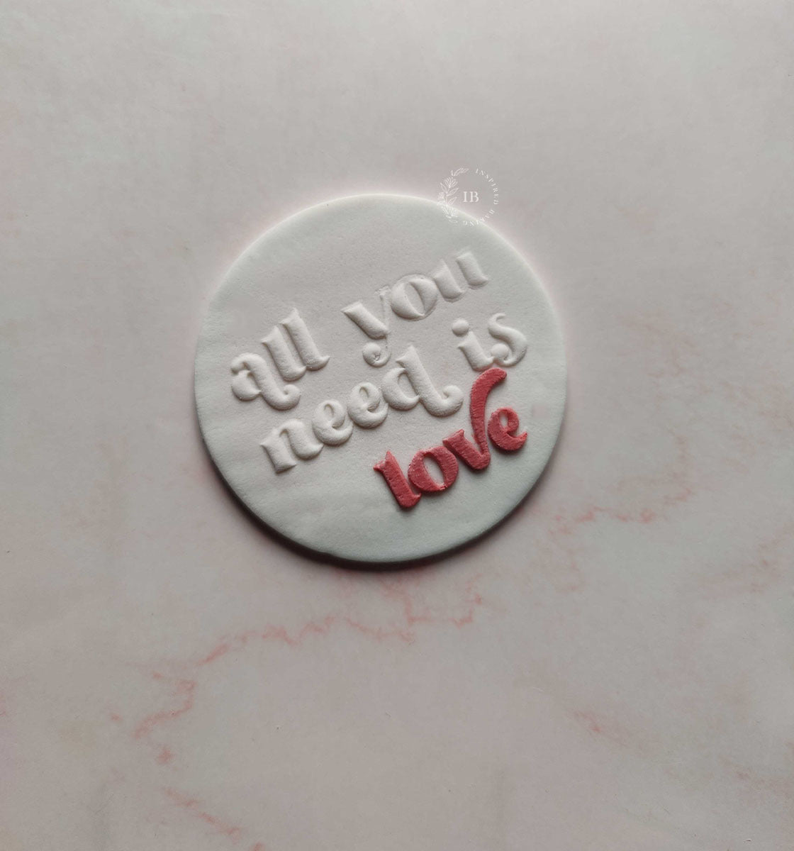 All you need is love - Embosser Stamp