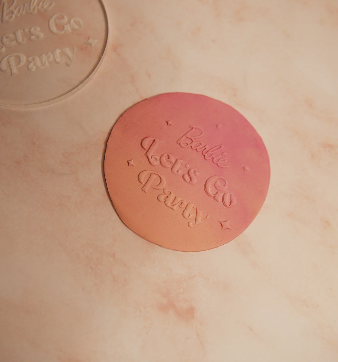 Barbie Lets Go Party - Embosser stamp