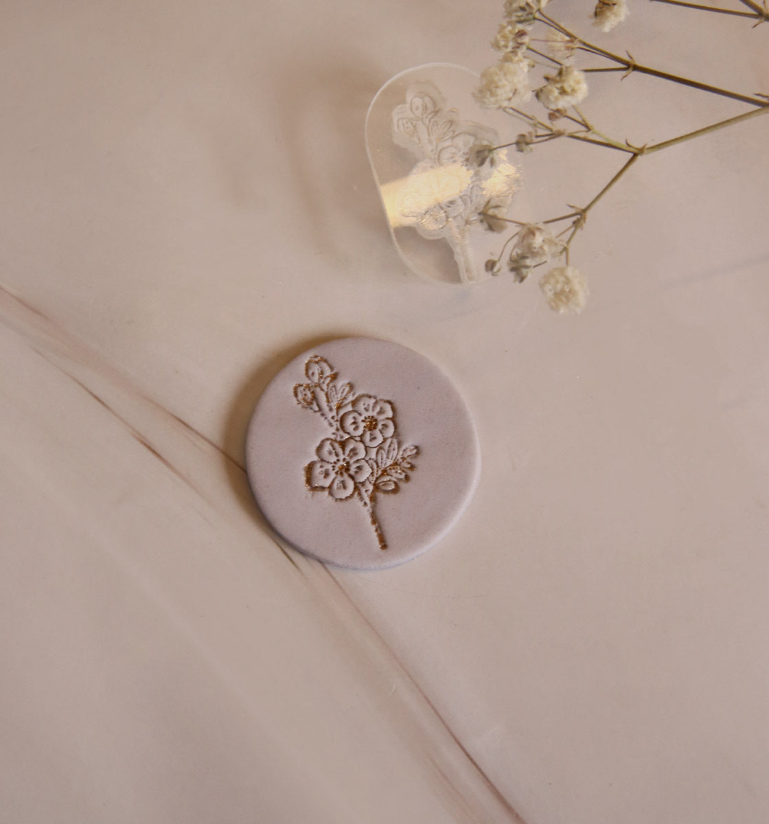 Flower Bud - Mini Impression Stamp
