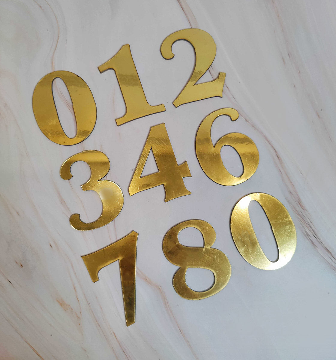 Gold Digit Charm - Single Letter