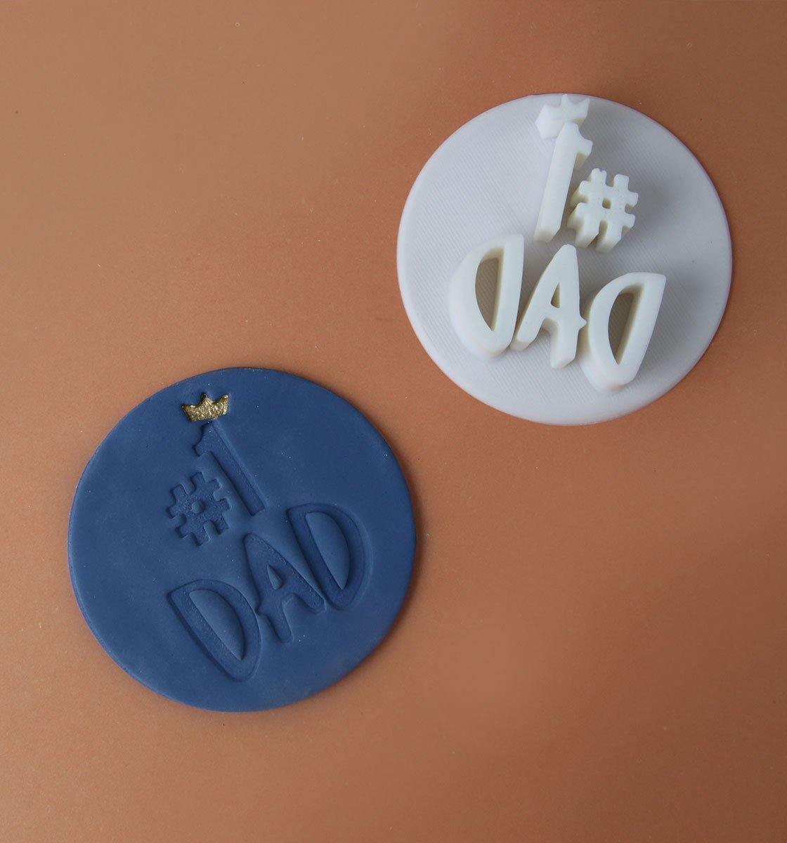 #1 Dad - Cake Stamp - Inspired Baking