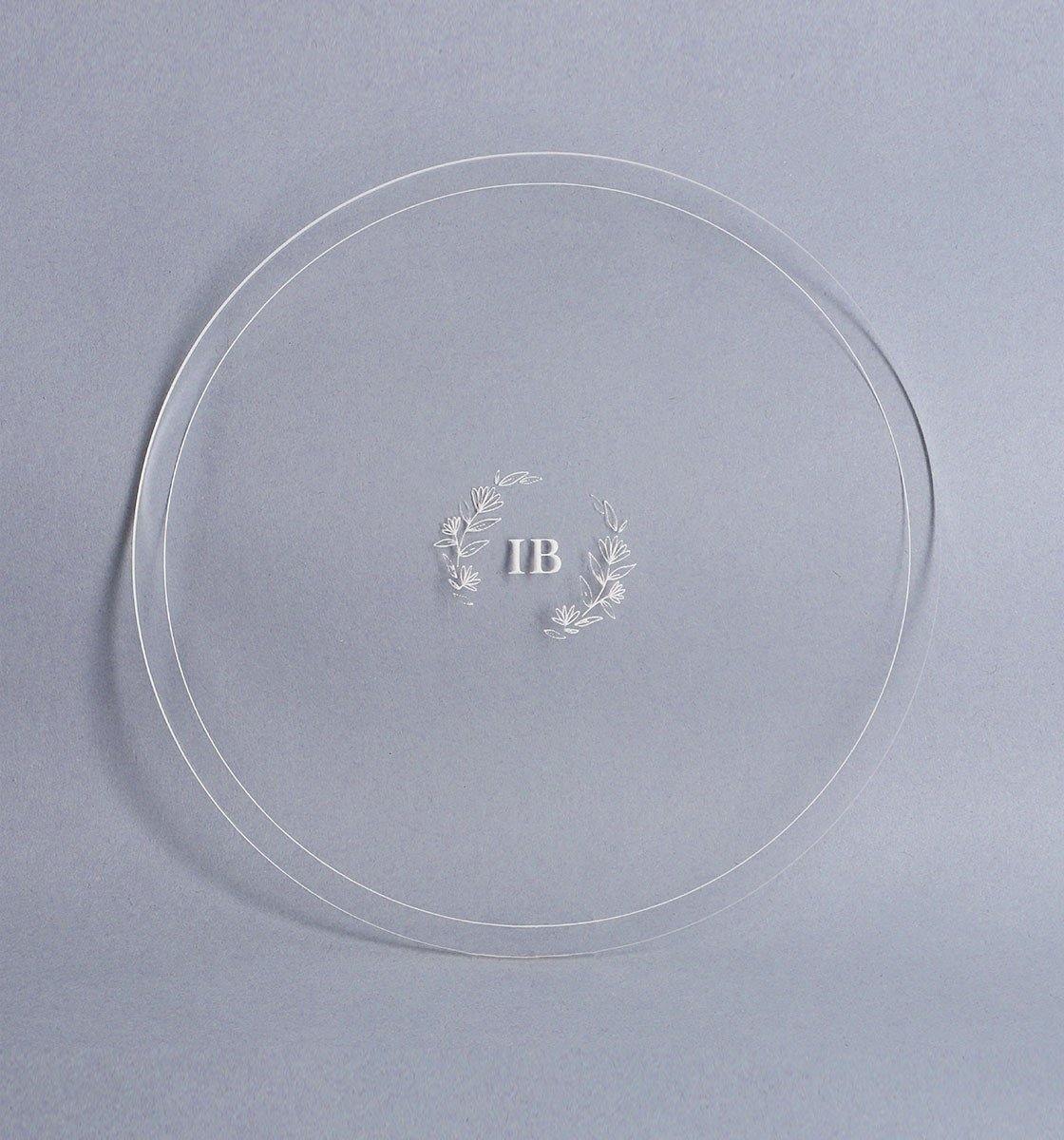 Set of five - Acrylic Cake Disks - Inspired Baking