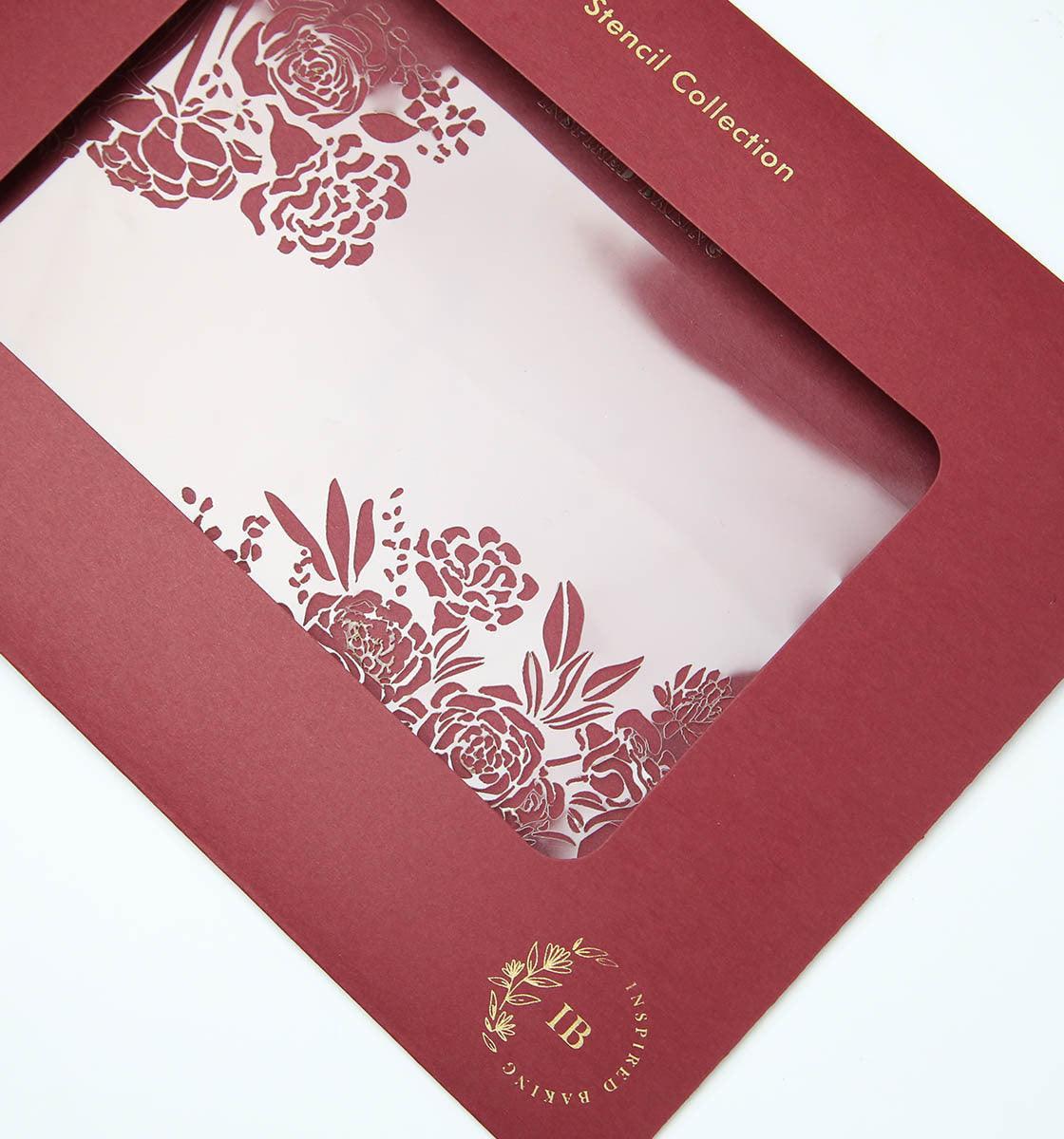 A floral Affair - stencil - Inspired Baking Pakistan
