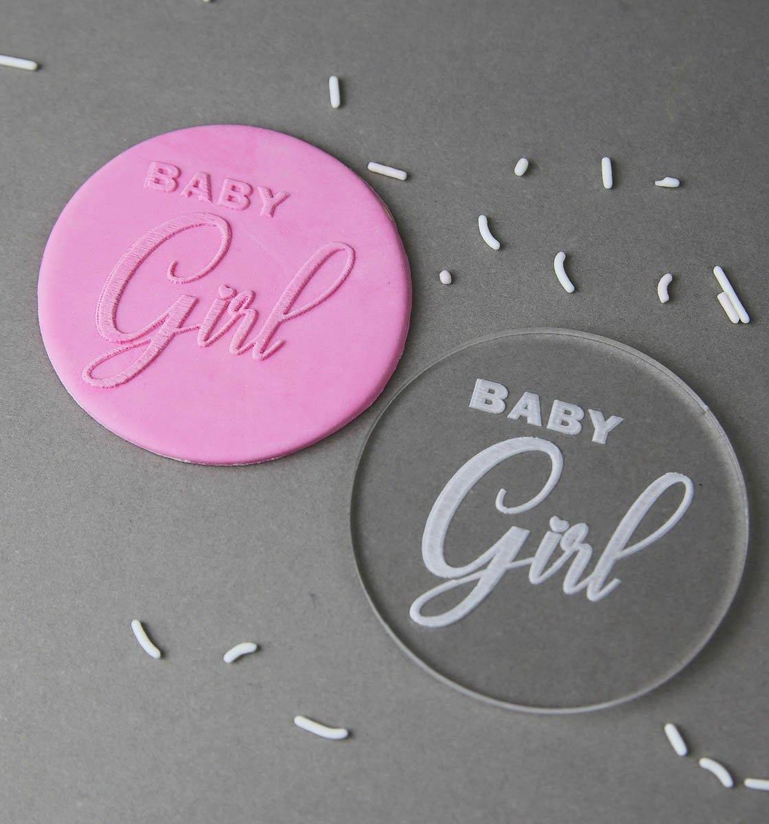 Baby Girl Embosser stamp - Inspired Baking