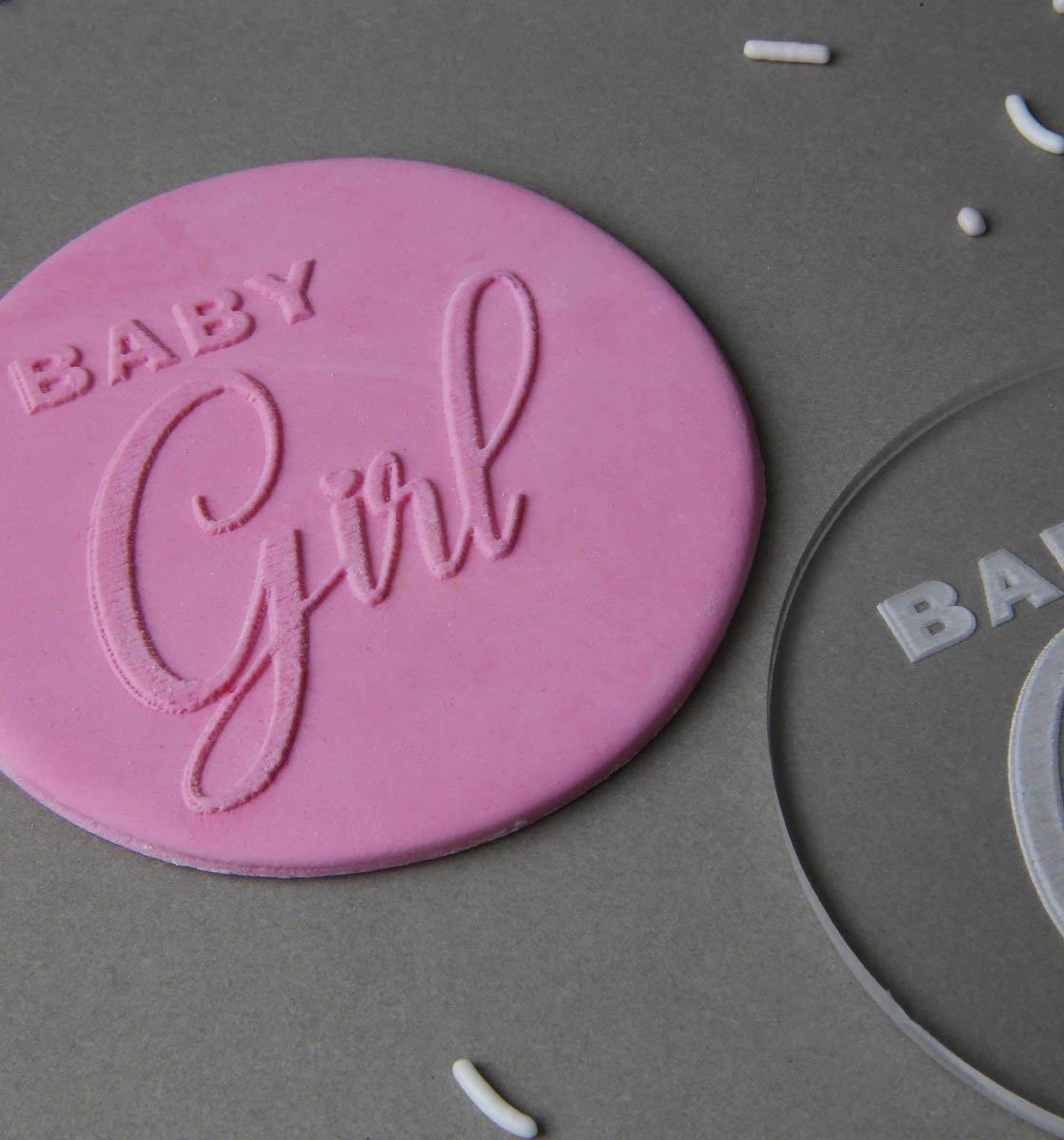Baby Girl Embosser stamp - Inspired Baking