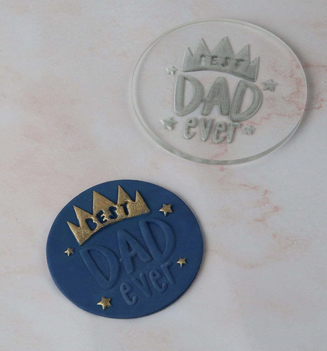 Best Dad Ever 02 - Embosser - Inspired Baking