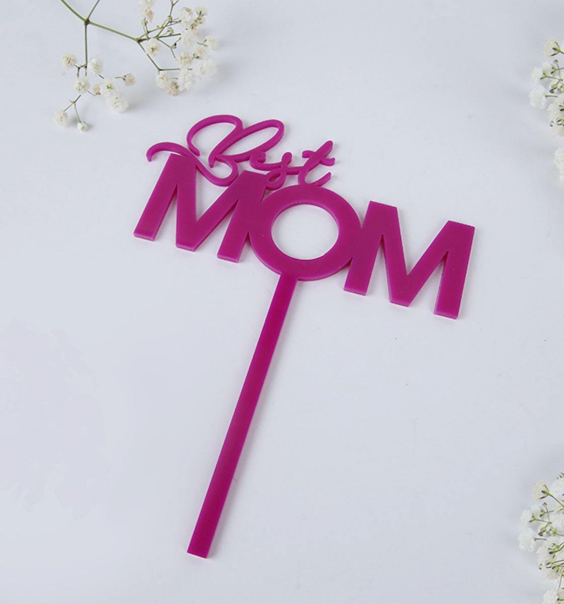 Best Mom - Cake Topper - Inspired Baking