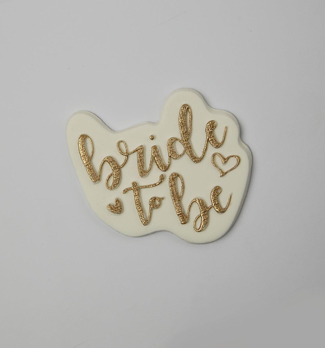 Bride to be - embosser and cutter set - Inspired Baking