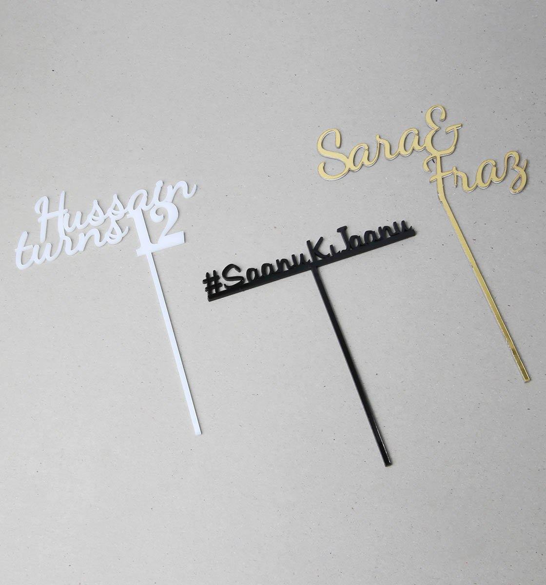 Customize your topper | Long Text Topper - Inspired Baking