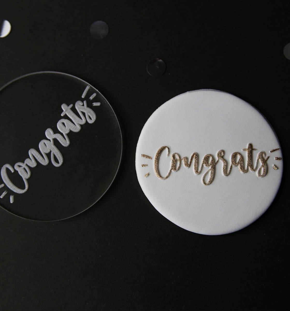 Congrats Embosser stamp - Inspired Baking