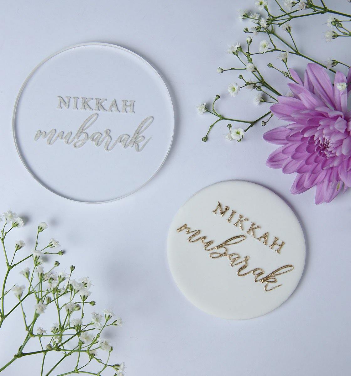 Nikkah Mubarak - Embosser stamp - Inspired Baking