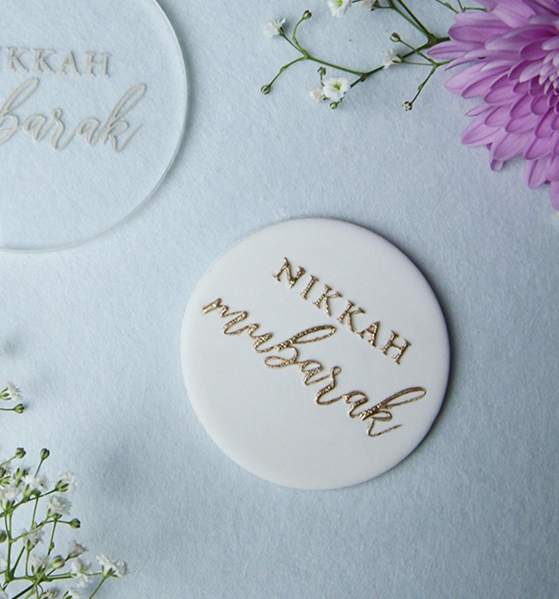 Nikkah Mubarak - Embosser stamp - Inspired Baking