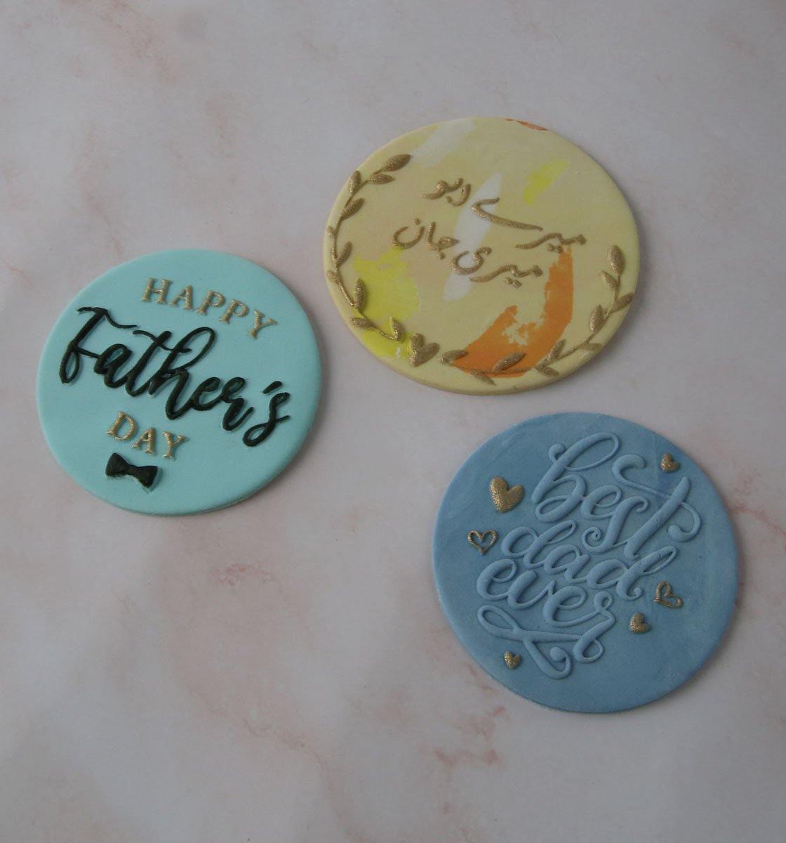 Father's Day Embossers - set of three - Inspired Baking