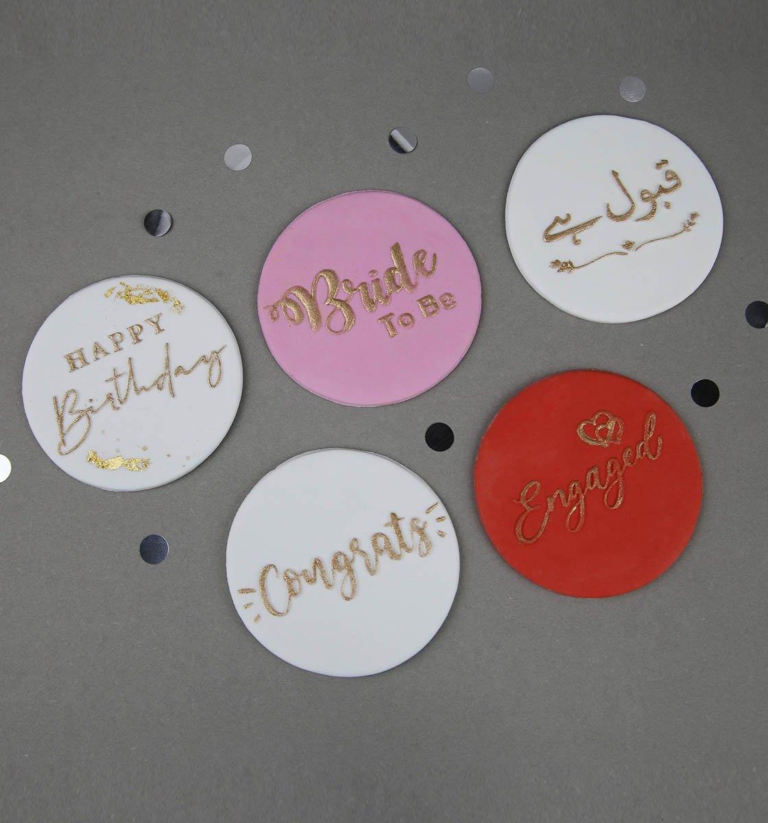 Must Have Embossers - Set of five stamps - Inspired Baking