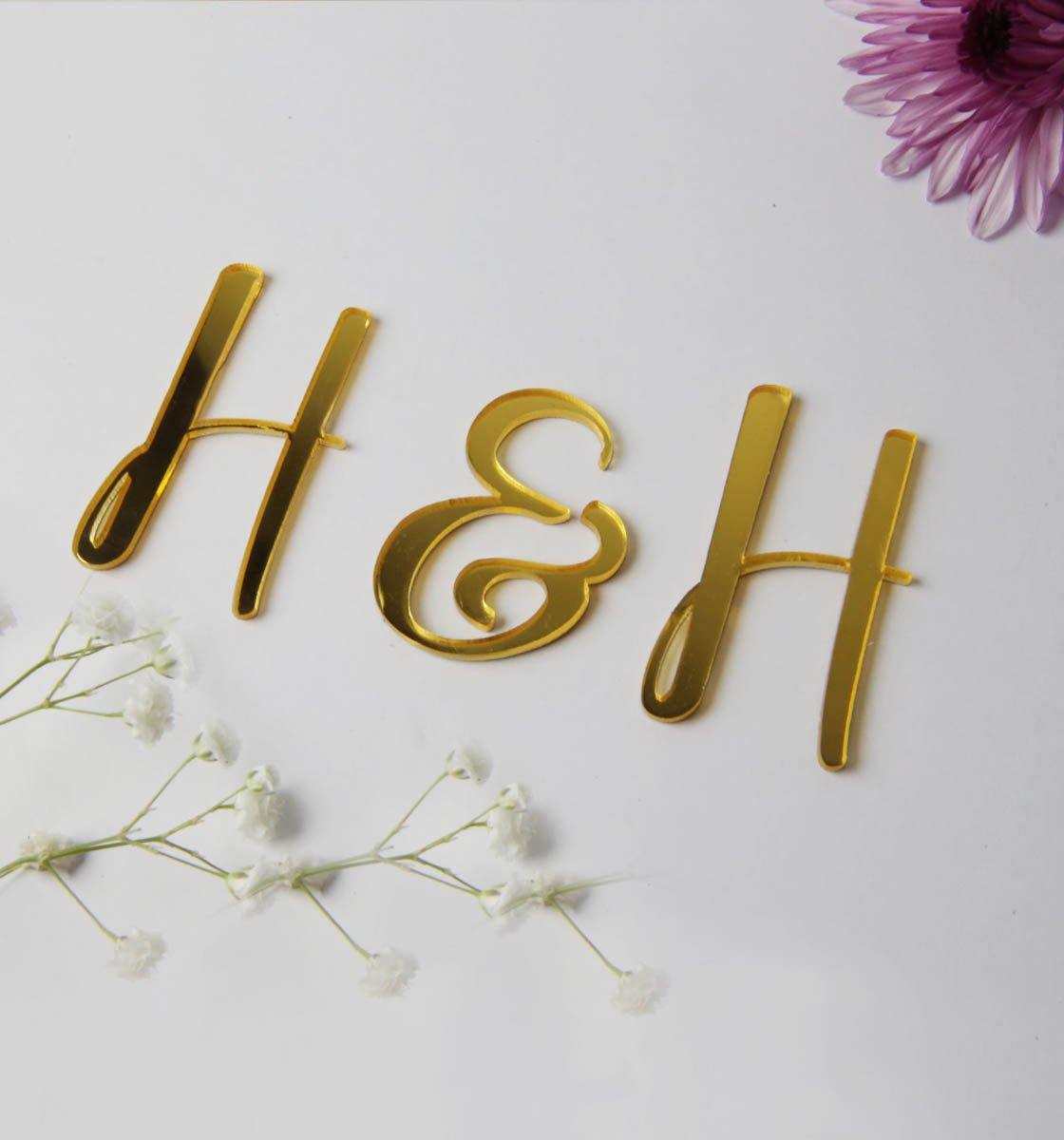 Single Letter Cake - Charm/Topper - customize your charm - Inspired Baking