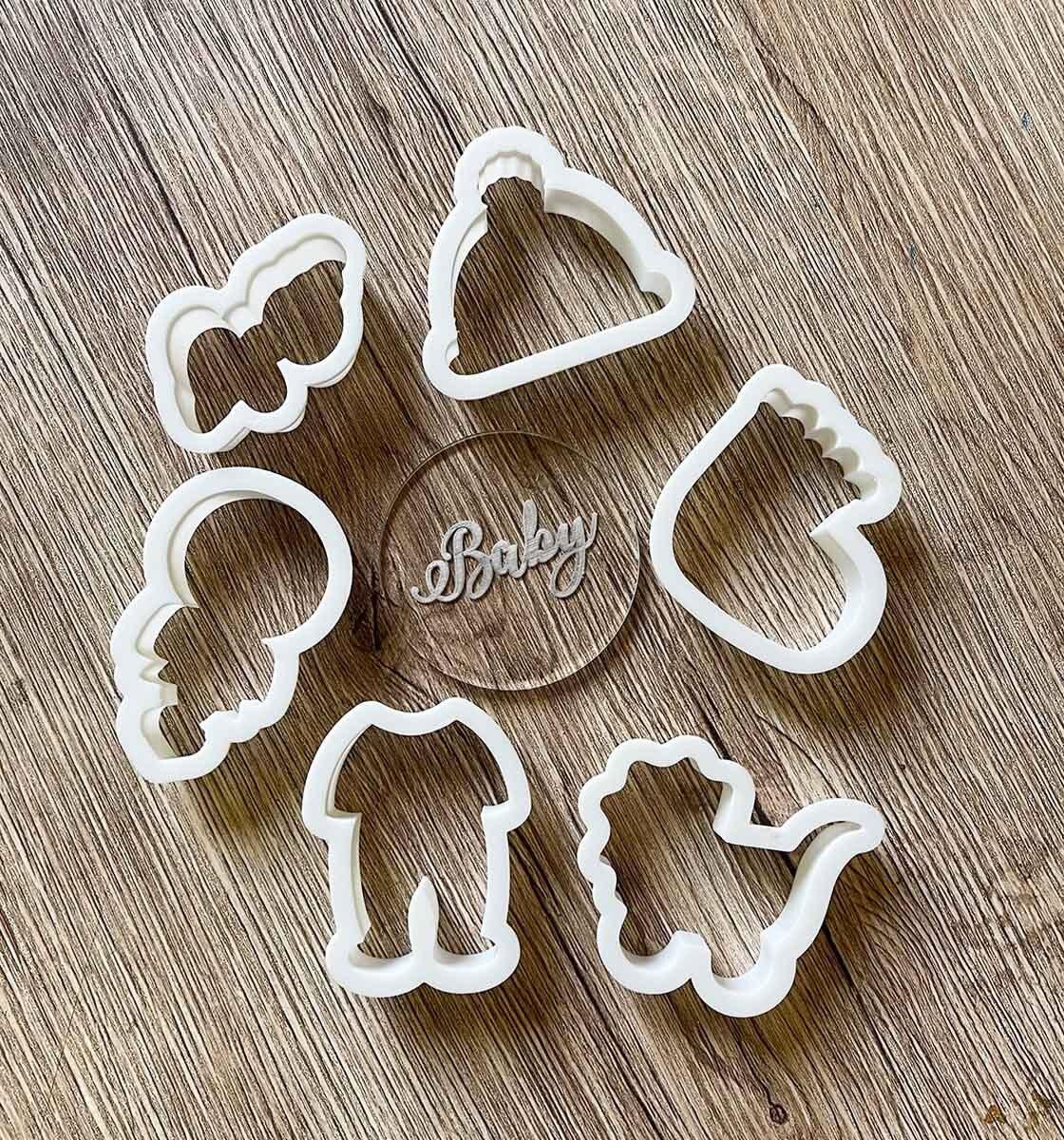 The Baby Set - Cookie Cutters + Embosser - Inspired Baking Pakistan