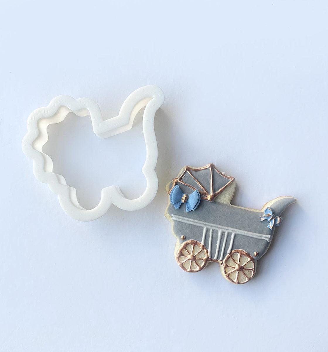 Vintage Stroller - Cookie Cutter - Inspired Baking Pakistan