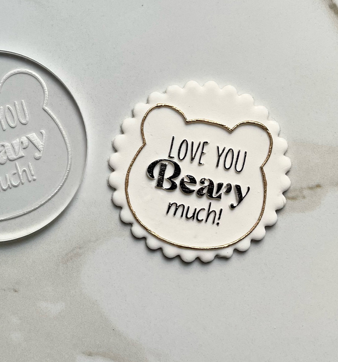 Love You Beary Much - Embosser Stamp