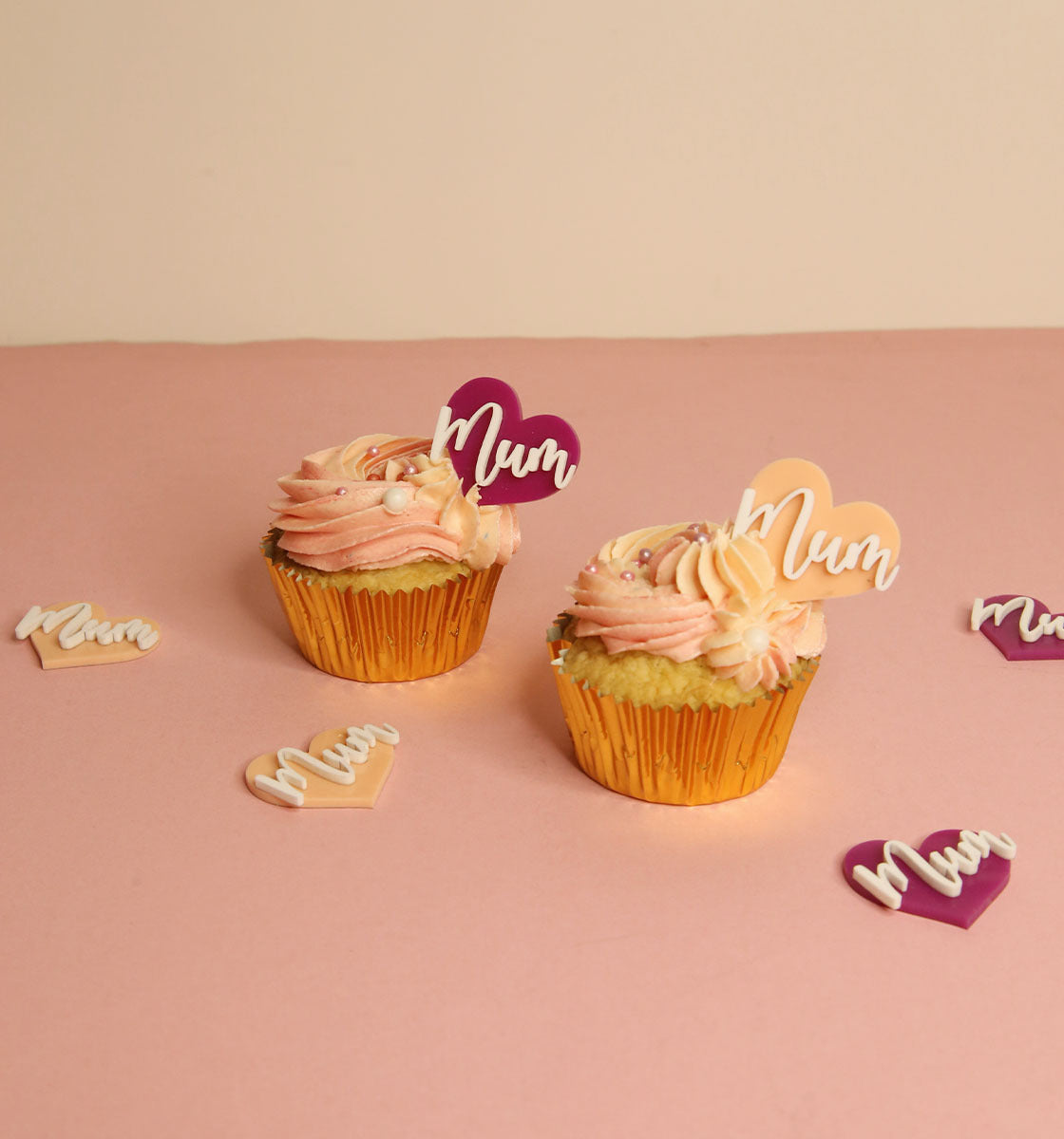 Mum - Mini Cupcake Toppers - Set of 3