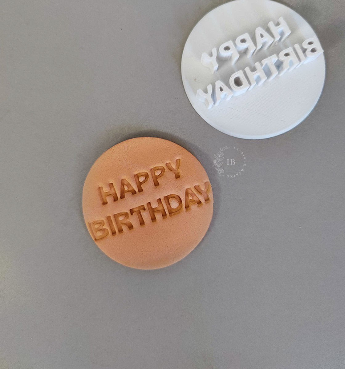 Happy Birthday Cake Stamp