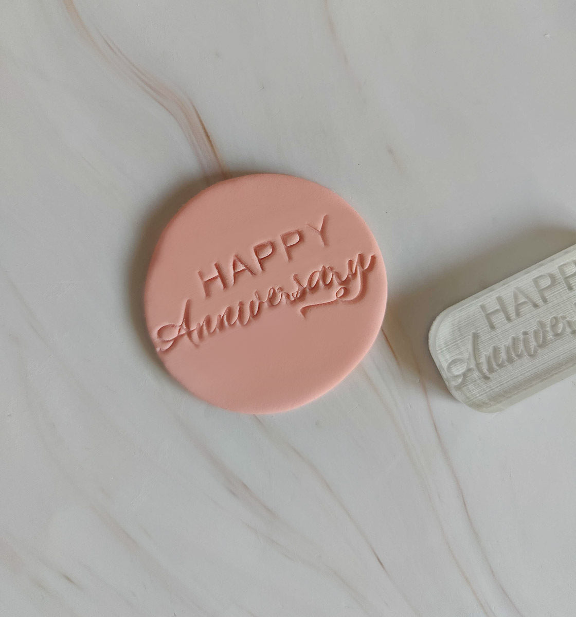 Happy Anniversary Impression Stamp Large