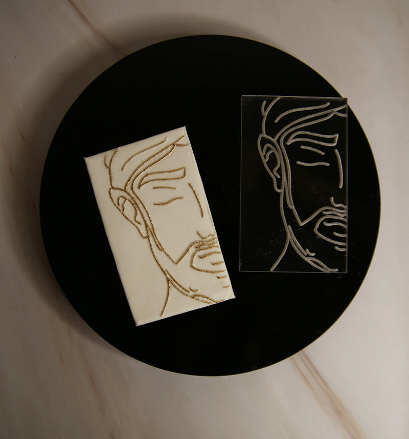 Groom Face - Embosser Stamp