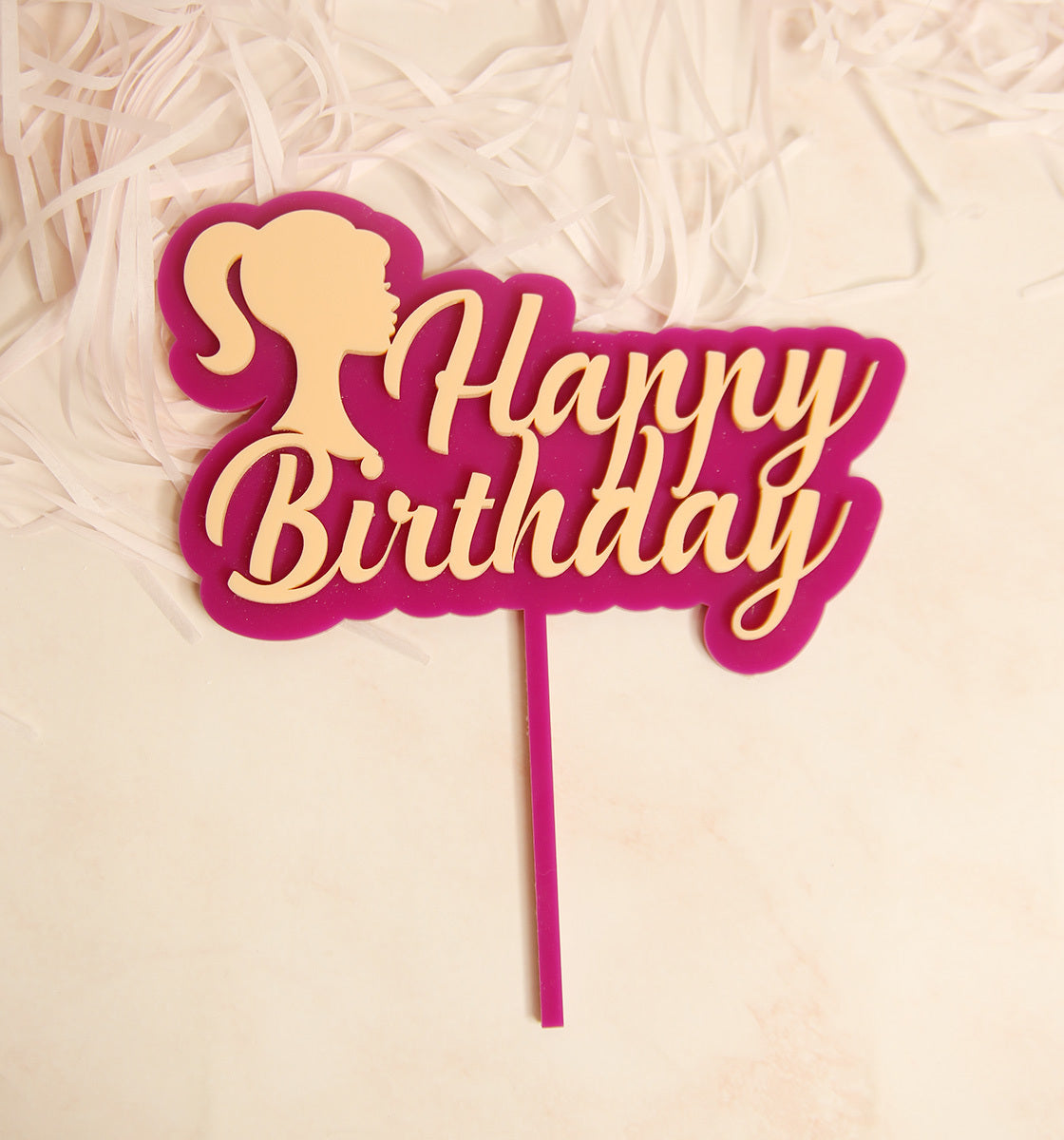 Happy Birthday Barbie - Cake topper