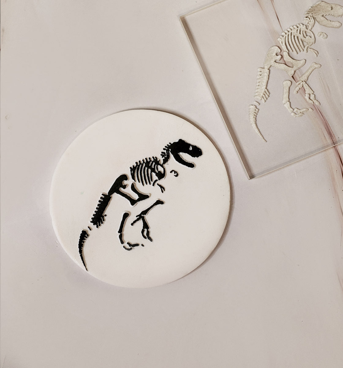 Dinosaur Fossil - Embosser Stamp