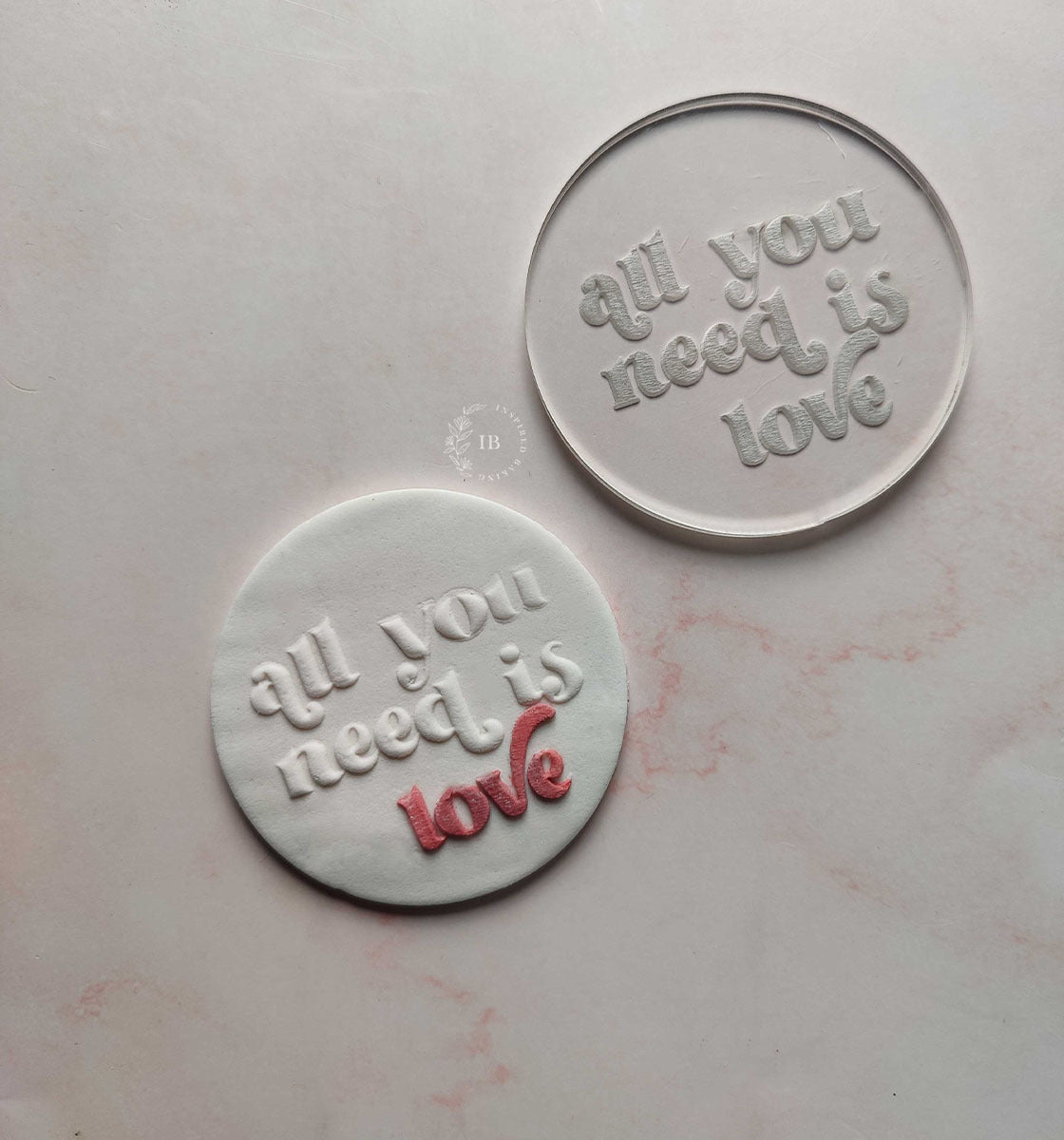 All you need is love - Embosser Stamp