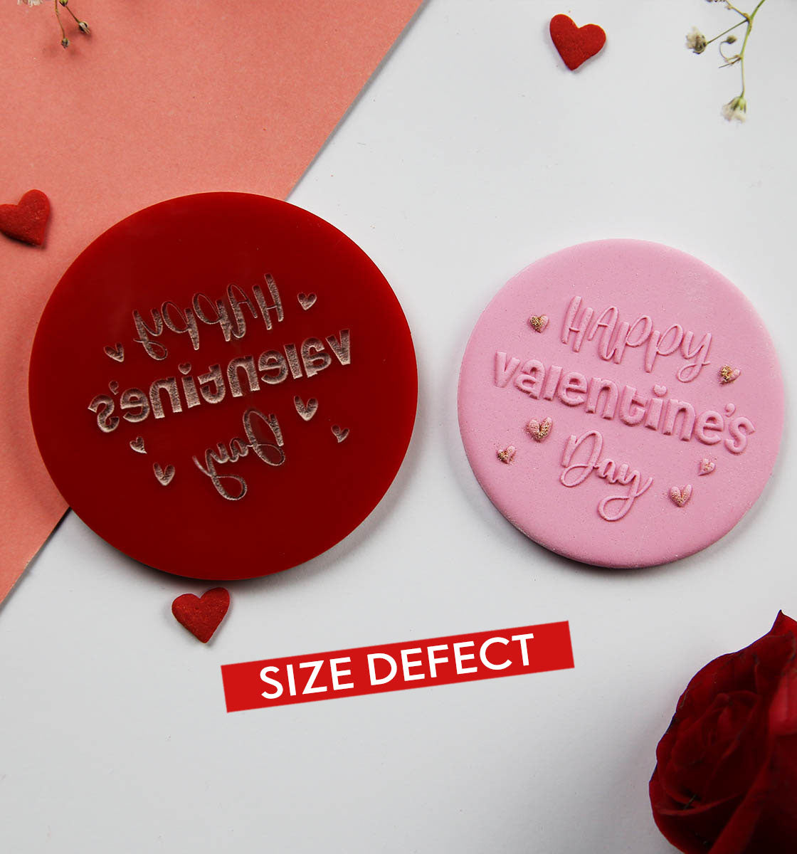 SLIGHTLY DEFECTED - Happy Valentines Day - Cake Embosser