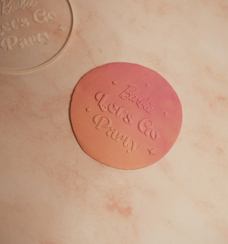 Barbie Lets Go Party - Embosser stamp