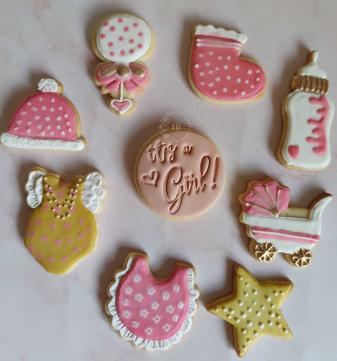 The Baby Girl Set - Cookie Cutters + Stamp