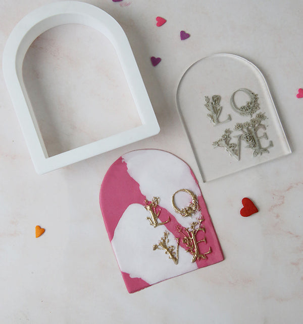 Arched Love - Cookie Cutter + Embosser Set