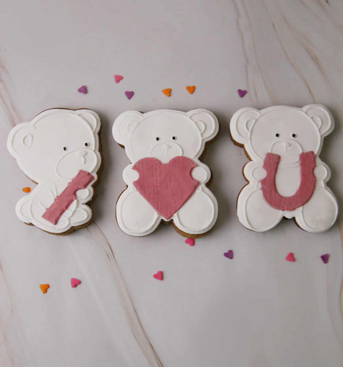 I Love You Teddy  - Cookie Cutters + Embosser