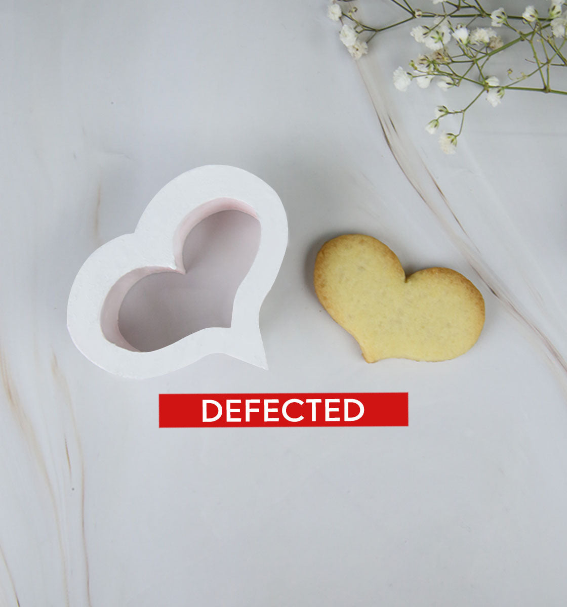 SLIGHTLY DEFECTED - Funky Mini Heart Shape - Cookie Cutter