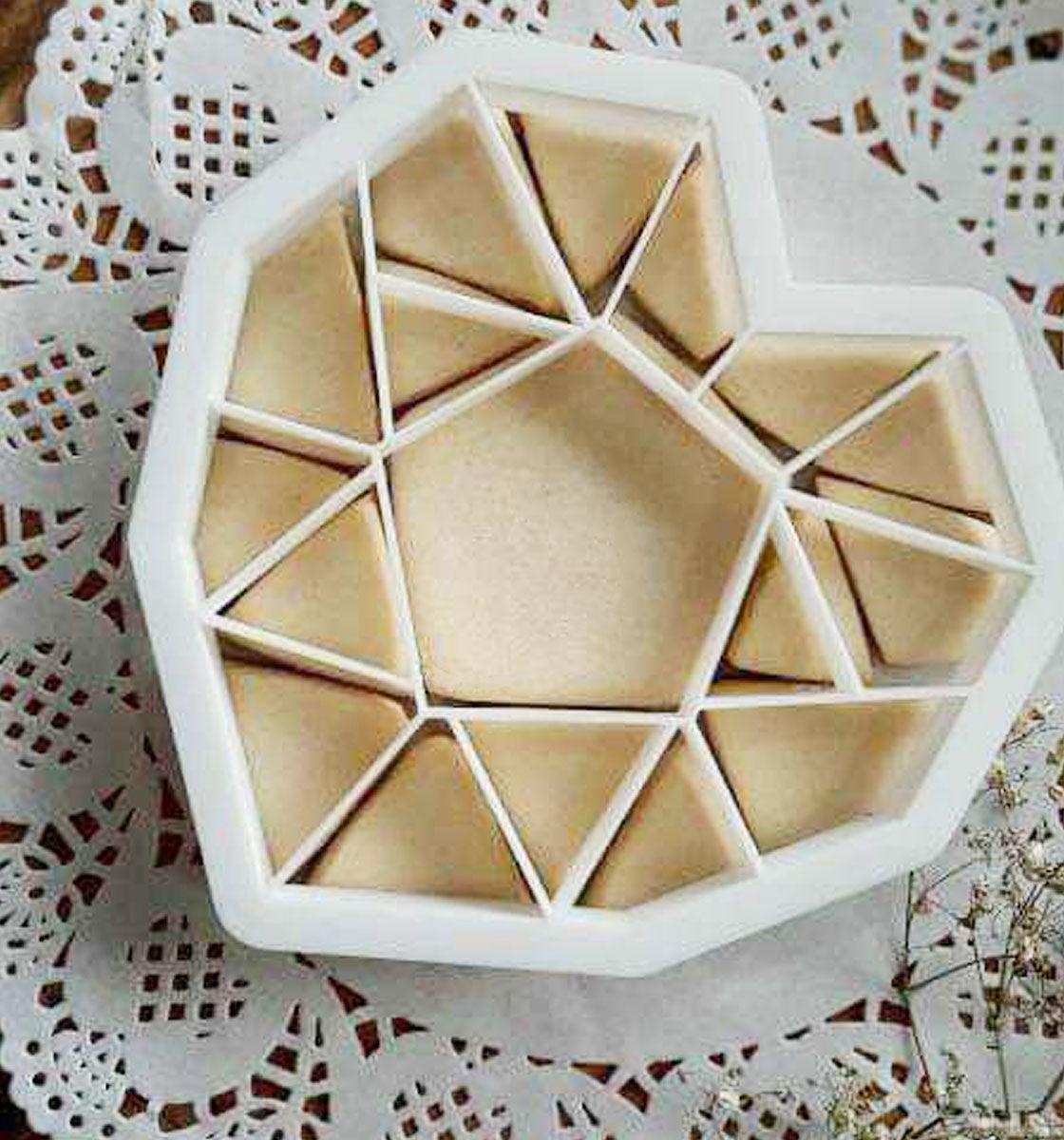 Giant Heart Geometric - Cookie Cutter - Inspired Baking Pakistan