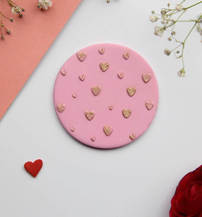 Full of Hearts - Embosser Stamp - Inspired Baking 