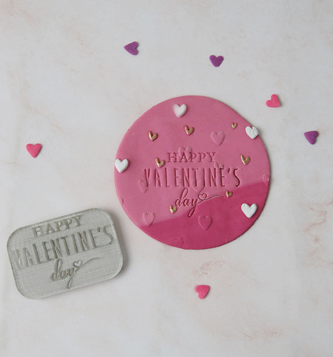 Happy valentines day - sleek impression stamp