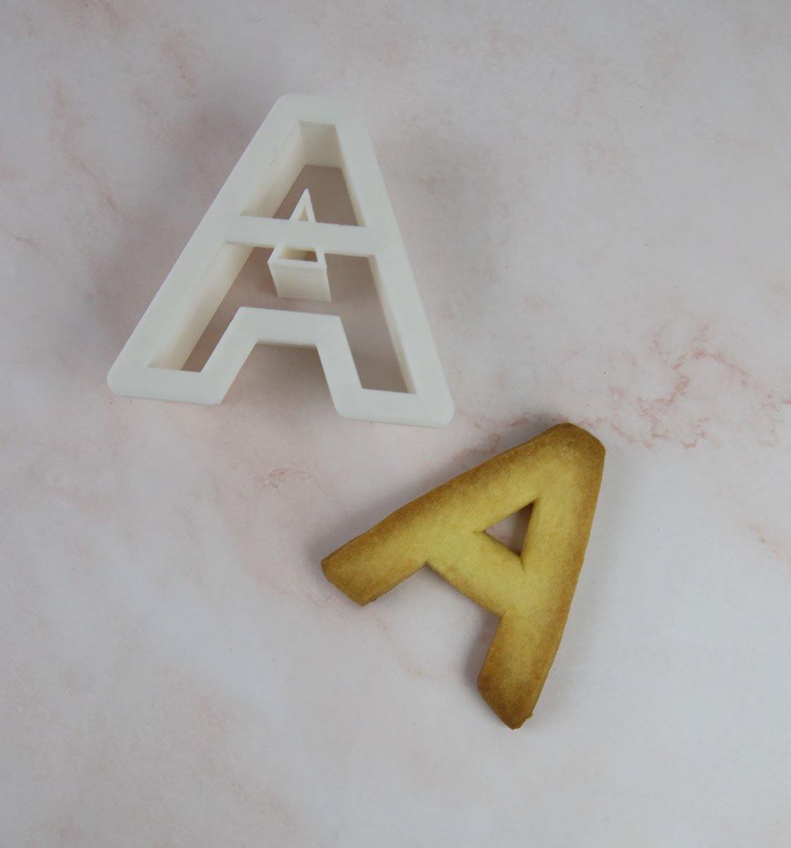 Letter (A) - Cookie Cutter - Inspired Baking 