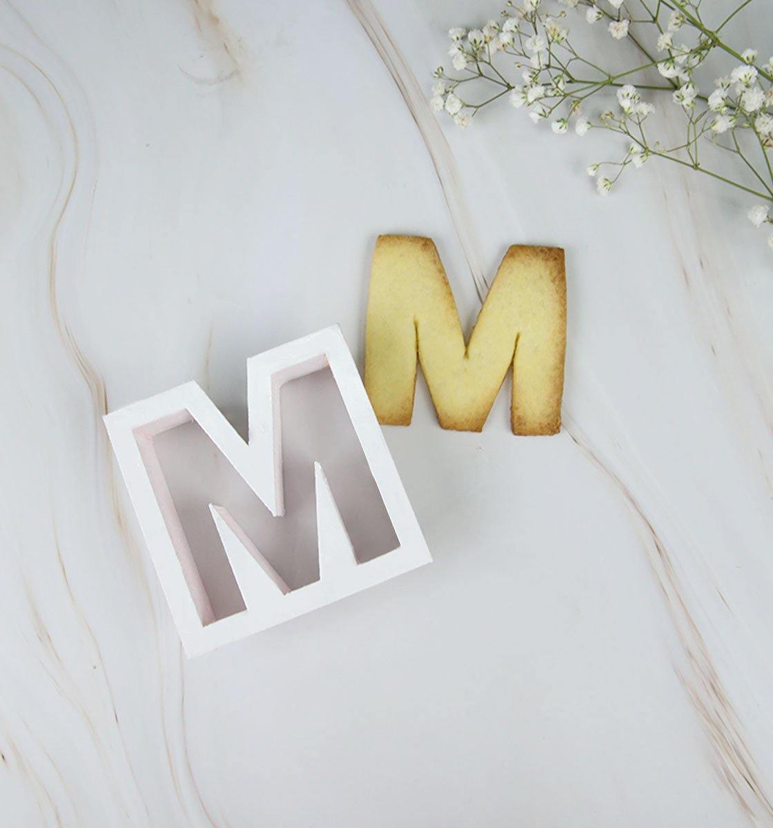 Letter (M) - Cookie Cutter - Inspired Baking 