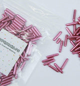Pink Metallic Rod Sprinkles - Inspired Baking 