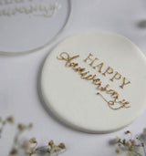 Happy Anniversary Embosser stamp - Inspired Baking 